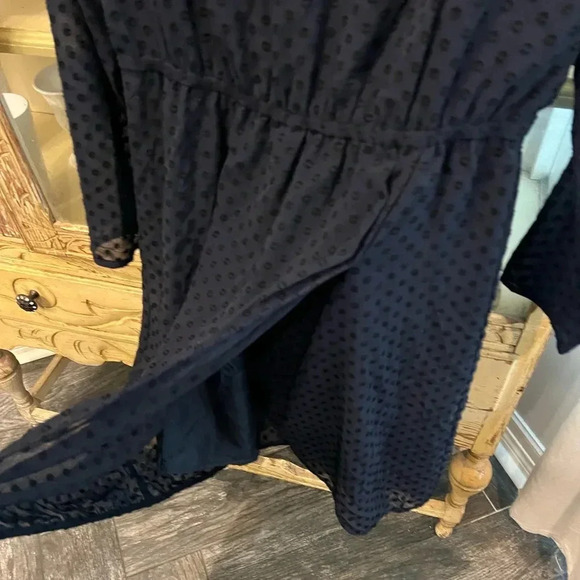 J. Crew Womens Navy Blue Dot Tulip Hem Dress Size 4 - Picture 5 of 7